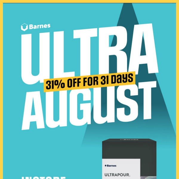 💥 Ultra August, 31% OFF FOR 31 DAYS!