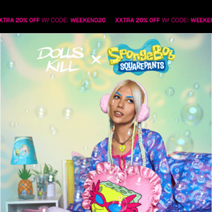 Dolls Kill x SpongeBob Faves Are Back!