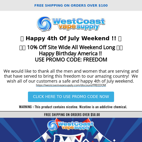 🇺🇸 Happy 4th Of July Weekend Sale 10% Off Site Wide 🇺🇸