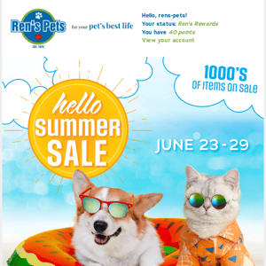 Hello Summer Sale Starts Today!☀️