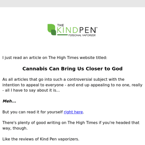 Can cannabis bring you closer to God? 😱