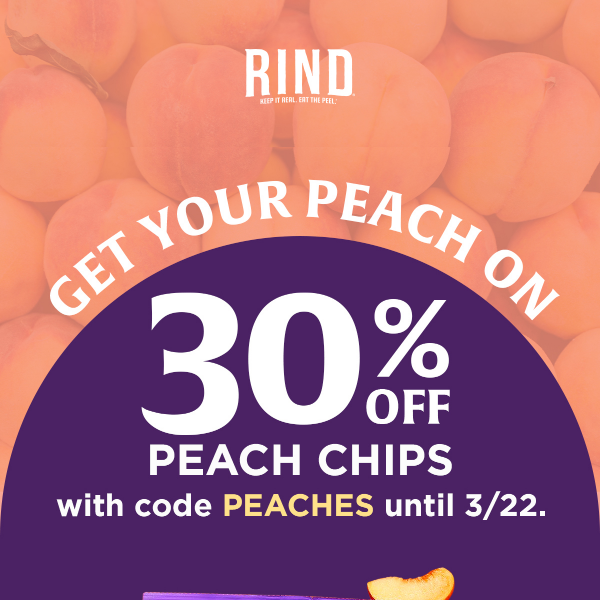 Last Chance For 30% Off Peach Chips! 🍑🍑🍑