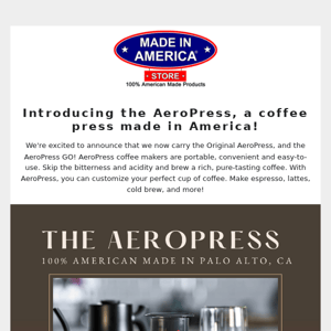 Introductory Sale For The AeroPress at $39.99☕🇺🇸