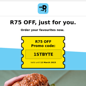 Mr D Food what will you feast on with your R75 coupon?