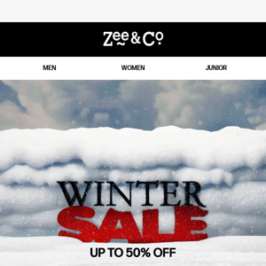 Winter Sale Now Live: Up to 50% off