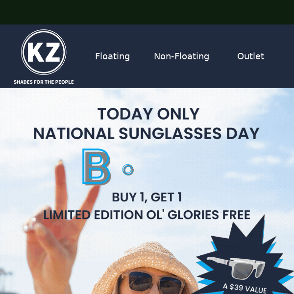 Special BOGO For National Sunglasses Day!