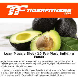 Lean Muscle Diet: The Top 10 Healthy Foods for Mass Building