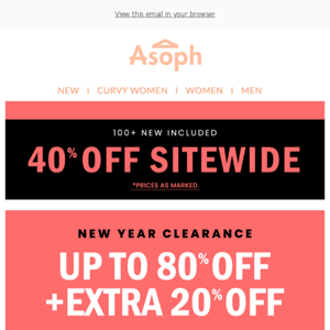 Alert! Up to 80% Off + Extra 20% Off!