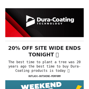 🚨 20% OFF SITE WIDE ENDS TONIGHT🚨