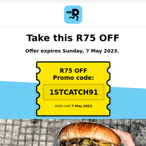 R75 OFF your 1st order 🥳