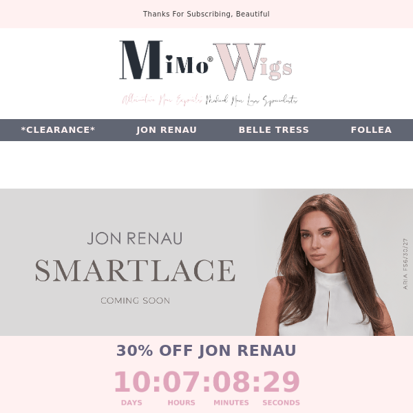 🥳 30% OFF at MiMo 💕 NEW from JON RENAU 💕