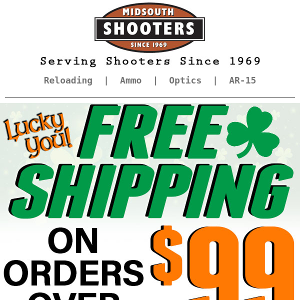 Lucky You - Get FREE SHIPPING This Weekend!