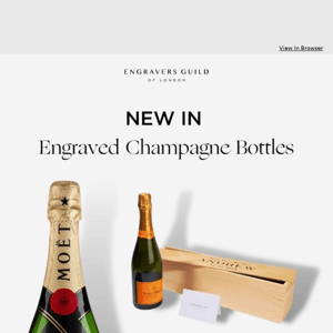 NEW IN 🍾 Engraved Champagne Bottles