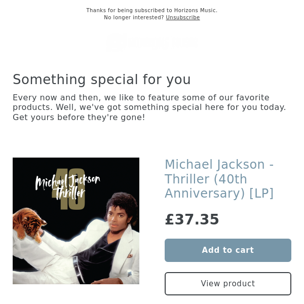 SOON! Michael Jackson - Thriller (40th Anniversary) [LP]