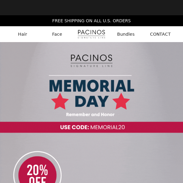 Get 20% Off Sitewide! | Celebrate Memorial Day in Style