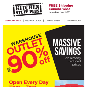 Big Savings At Our Warehouse Outlet