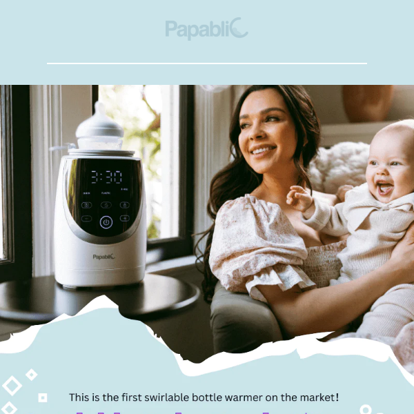 🍼✨ Pre-order Now | Papablic Swirlable Baby Bottle Warmer