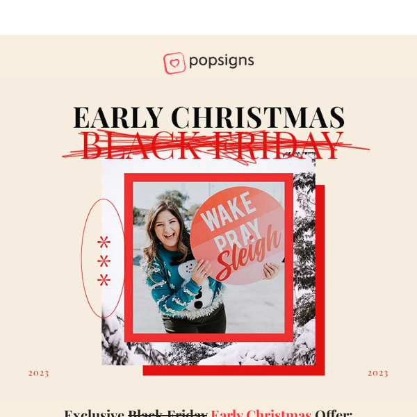 🎁 Our "Early Christmas" Black Friday Deal