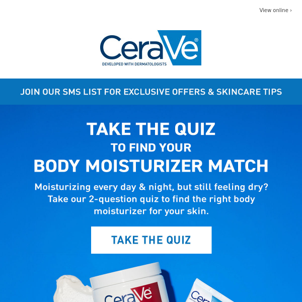 Take Our Body Moisturizer Matching Quiz!