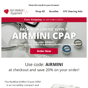 Back in Stock! Save 20% on the AirMini