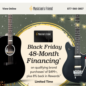 Get back in black with holiday financing