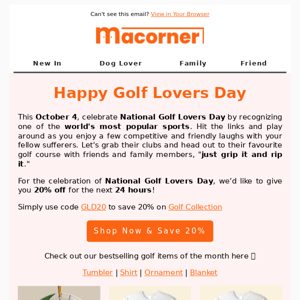 Celebrate Golf Lover's Day with exclusive discounts!