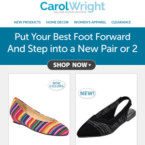 Put Your Best Foot Forward & Step into a New Pair or 2