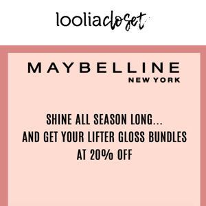 20% OFF on Lifter Gloss Bundles!!🌸Shop these lippies that are formulated with Hyaluronic acid to keep your lips hydrated and plump all day long!💦 