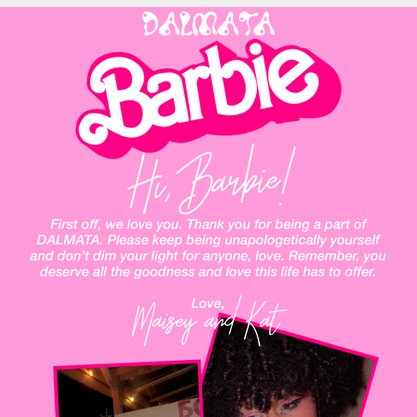 HI BARBIE!