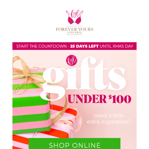 10 Gifts for $100 or less 🎁 + early closure notice