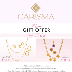 ✨GIFT OFFER✨ with Every 70€ and 100€ Spent 😍