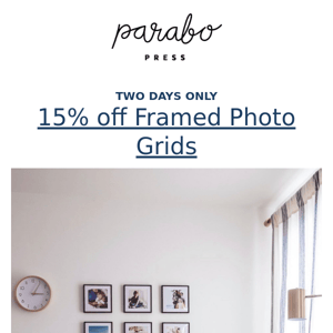 15% off Framed Photo Grids!