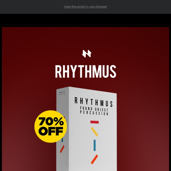 🕙 FINAL CALL: 70% Off RHYTHMUS by Naroth Audio!