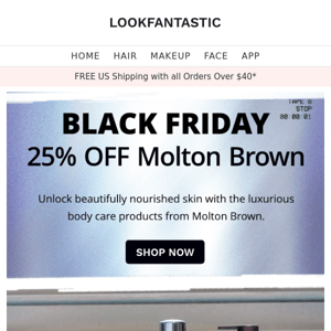 Don't Miss Out! 25% Off Molton Brown