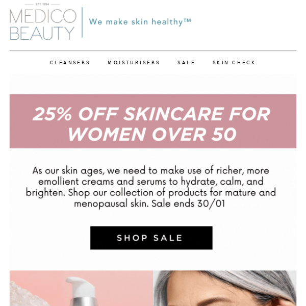 Ends Tonight! 25% Off Cosmedix Collection for 50+!