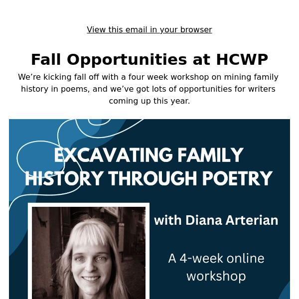 📝 WORKSHOP: Excavating Family History through Poetry