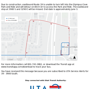 39 - 3900 South on detour