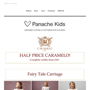 Shop The HALF PRICE Caramelo SALE! ⚡