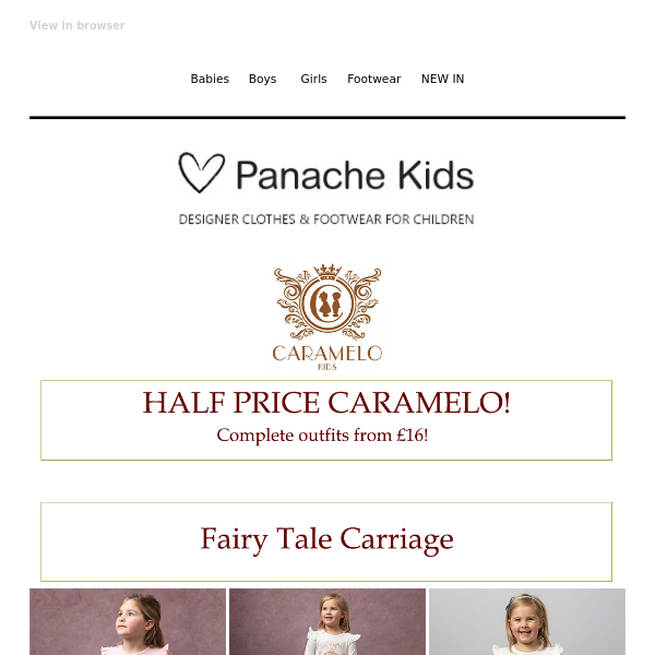 Shop The HALF PRICE Caramelo SALE! ⚡