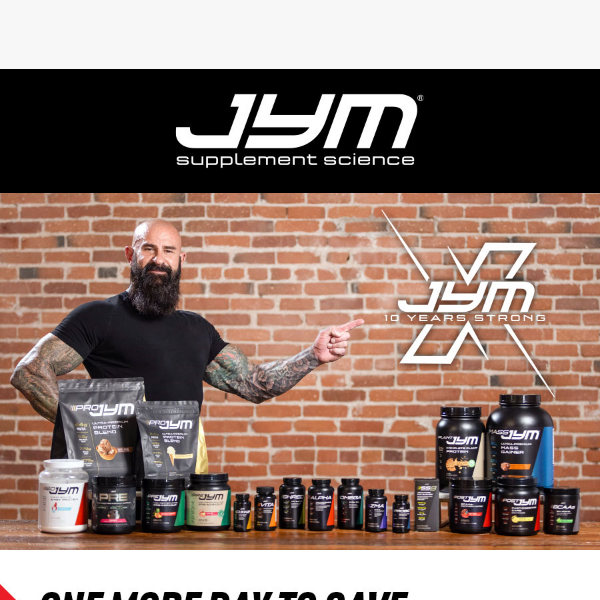 Hurry! JYM Birthday Sale Ends in 24 Hours