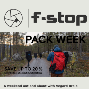 Planning a trail ride or hike? The f-stop AJNA 37L camera pack is perfect