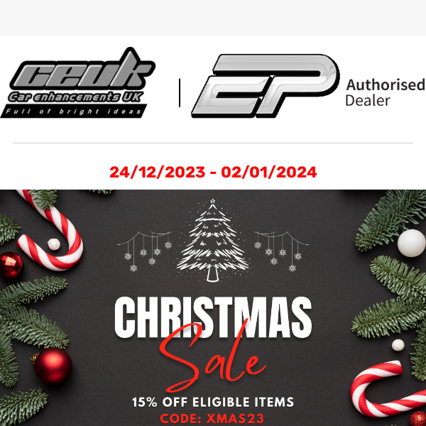 24 hours left in our 15% off Christmas Sale