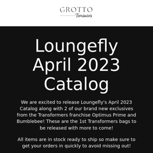 Loungefly's April Catalog is now Live including 2 New Exclusives!