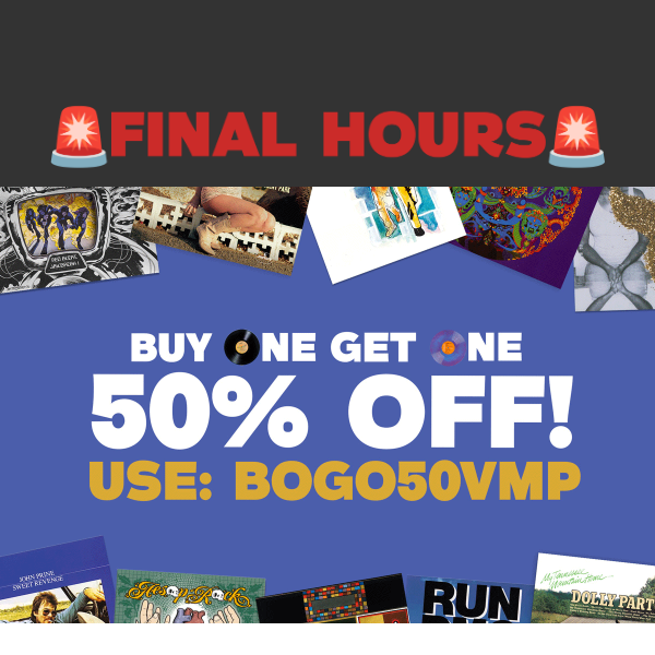 🕛 Time’s up: BOGO 50% off ends soon