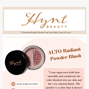 Achieve that instant glow with our ALTO Radiant Powder Blush! ❤️