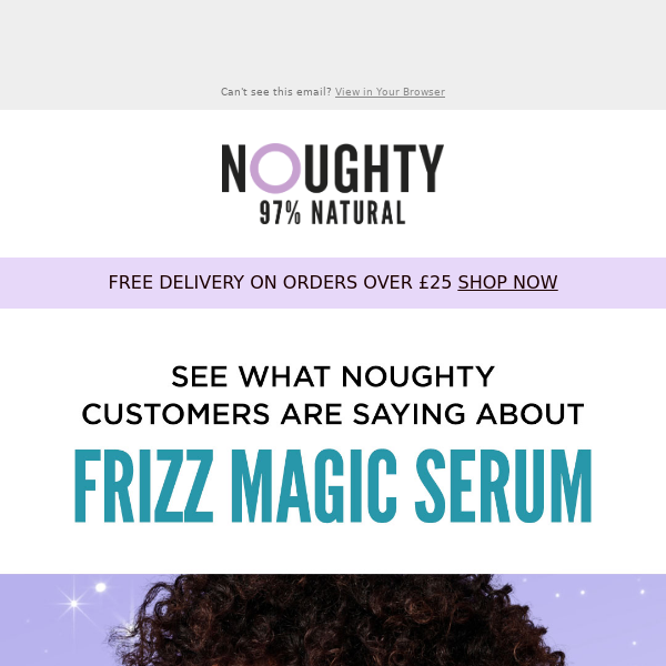 ⭐⭐⭐⭐⭐5-Star Reviews: Noughty's Frizz Magic Serum Delivers!
