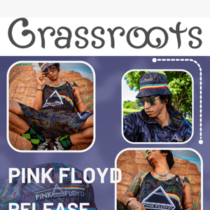 Elevate Your Style with the Pink Floyd x Grassroots Collection!