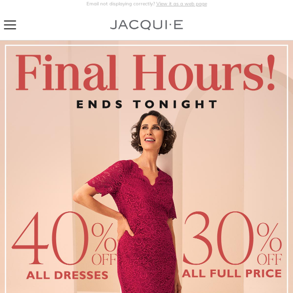 Ends Tonight! Final Hours To Shop 40% Off Spring Edit