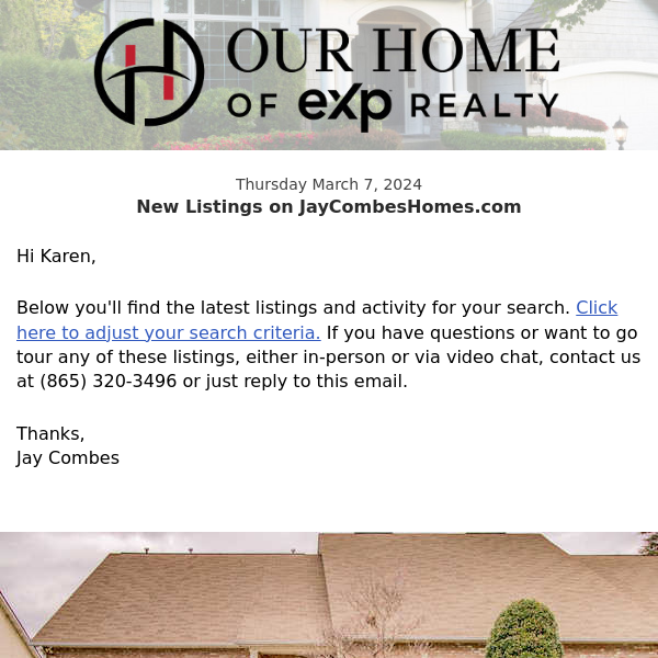 New Property Listings on JayCombesHomes.com