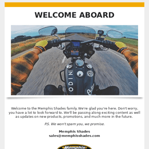 You're in! Welcome aboard.